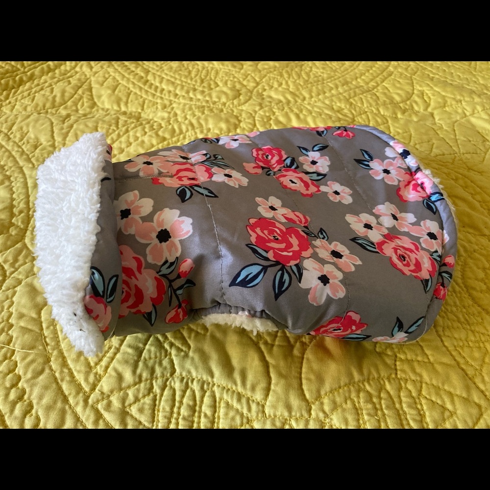 XS floral dog jacket